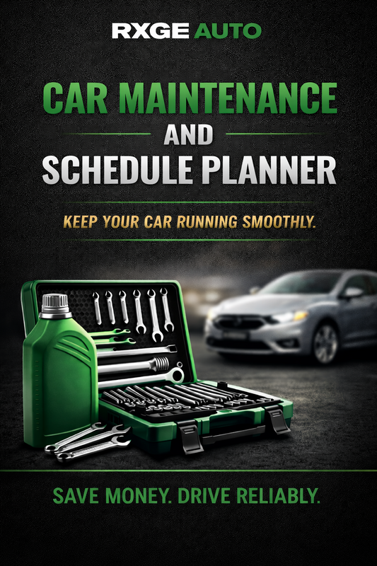 Car Maintenance Schedule & Planner